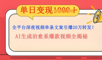 全平台深夜文案新风口：DeepSeek生成百万播放量金句，治愈系内容涨粉速度快4倍-轻创资源网